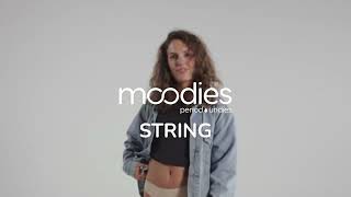 Nieuw Absorberende Menstruatie String  Moodies Undies [upl. by Anayhd]