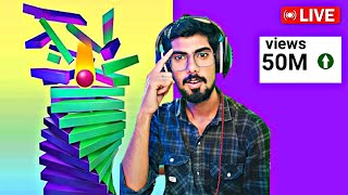 Stack Ball♥️ 25D🤯Gaming 🔴 LIVE ShahrukhSM7080 love game [upl. by Godderd]