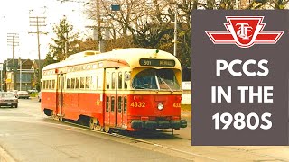 Carlton PCC Streetcars in Toronto 1986  TTC Transit Rewind [upl. by Eromle]