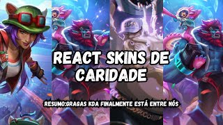 REACT GRAGAS KDA E SKINS DE CARIDADE  LEAGUE OF LEGENDS [upl. by Kotz]