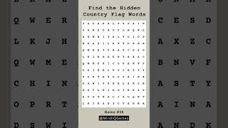 The Hidden Country Names Puzzle Challenge BrainTeaser PuzzleChallenge [upl. by Lars]