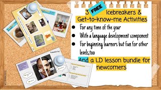 ELL First Weeks of School Activities Newcomers and Up [upl. by Sears]