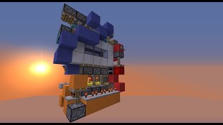 Overcomplicated 2x3 halfglass door  Showcase  Minecraft 18 [upl. by Yonatan46]