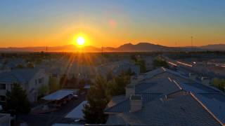 Sunrise Time Lapse HD Video 1080p Footage Views of Rising Sun over a City with Houses and Traffic [upl. by Laurene]