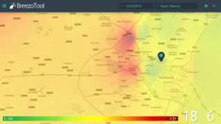 Air Quality Report Valencia Spain as Seen by BreezoMeter on 02222316 [upl. by Alyhs]