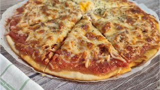 MASA PIZZA 🍕 SIN LEVADURA resultado crujiente y sabroso Con Mambo [upl. by Runck]