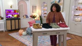 Koolaburra by UGG Suede Ultra Mini Boots on QVC [upl. by Haslam]