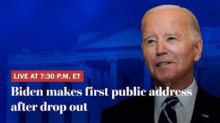 President Biden addresses nation following campaign exit [upl. by Izogn564]