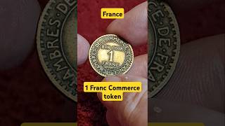 1923 France 1 Franc Commerce token coins France oldcoins [upl. by Clari]