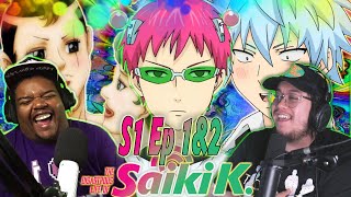 HILARIOUS  The Disastrous Life of Saiki K EP 1 amp 2 REACTION [upl. by Dianne]