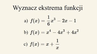 Ekstrema monotoniczność i wykres funkcji  część 1 [upl. by Ladd626]