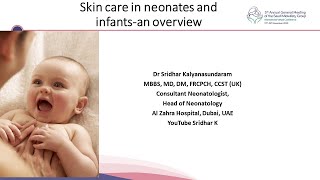 Approach to skin care in neonates and infants Dr Sridhar skincare babyskincare allergy eczema [upl. by Rayshell189]