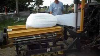 Small Bale Haylage Wrapping [upl. by Dionne]