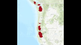 7254 epicenters of Tremor Cascadia Subduction Zone Yellowstone earthquake swarm 1042021 [upl. by Kcirtapnhoj]