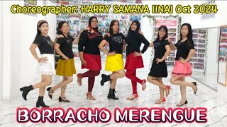 BORRACHO MERENGUE  CHOREOGRAPHER HARRY SAMANA INAOct 2024 [upl. by Eirruc]