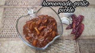 Garlic pickle recipe  homemade [upl. by Ridan]