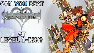 VG Myths  Can You Beat Kingdom Hearts Chain of Memories at Level 1Ish [upl. by Auqenahs]