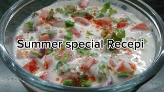 Aloo Raita Recipe Summer Special Raita Recipe  The beauty guaid 5m [upl. by Adniroc]