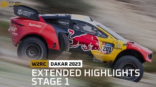 Extended highlights Stage 1 Dakar2023  W2RC [upl. by Ysus]