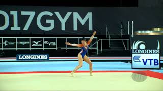 THORSDOTTIR Eythora NED  2017 Artistic Worlds Montréal CAN  Qualifications Floor Exercise [upl. by Bozovich]