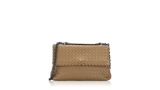 Bottega Veneta Nappa Intrecciato Small Olimpia Bag Brown [upl. by Rennane]