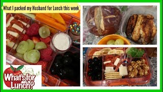 What I packed my Husband for Lunch this week  Lunch Ideas [upl. by Nuawed]