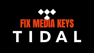 How to make the media keys work in TIDAL [upl. by Lubbock143]