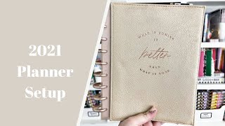 Setting Up My 2021 Happy Planner [upl. by Idnim]