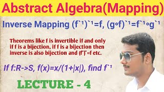 4 Mapping in Bengali  Inverse Mapping  Important Theorems  How to determine f inverse [upl. by Kara-Lynn]