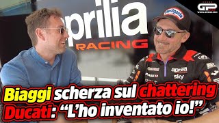 Max Biaggi scherza sul chattering di Ducati quotLho inventato ioquot [upl. by Cida]