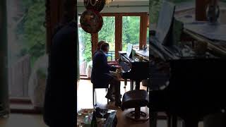 90th Birthday party  piano duet with the birthday boy [upl. by Annitsirhc]