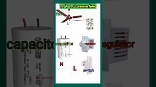 celling fan capacitor connection with regulator and switch [upl. by Deloria]