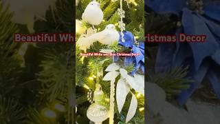 Beautiful Christmas Decor Ideas 2024 christmas decoration white blue decor shorts 2024 short [upl. by Fancie758]