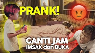 PRANK THARIQ HALILINTAR  BANGUNIN SAHUR BELUM WAKTU SAHUR [upl. by Seek]