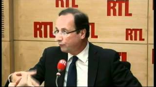 François Hollande candidat socialiste à la Présidentielle sur RTL La fiscalité des hauts reve [upl. by Ahsenad]