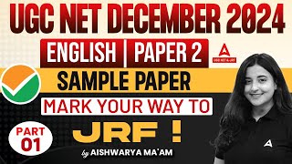 UGC NETHPSC Assistant Professor English Classes 2024  Sample Paper Part 1 Mark your way to JRF [upl. by Mourant]