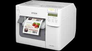 Epson ColorWorks C3500  Full colour label printer [upl. by Margery170]