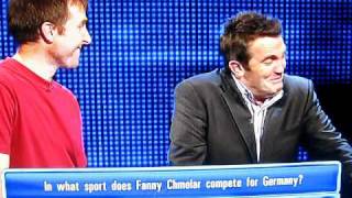 Bradley Walsh Cant Stop Laughing During The Chase  Fanny Chmelar question 171011 [upl. by Laeira244]