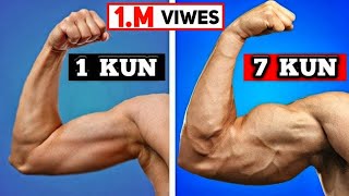 8 Minut mukammal biceps va tricepsga ishlash  bilak chiqarish usullari uy sharoitida [upl. by Tedric]