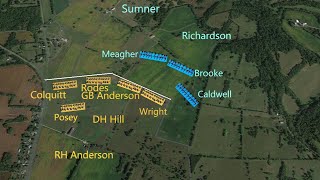 Antietam Battle Sharpsburg Maryland  1862  McClellan amp Lee  Cornfield Sunken Road with Maps [upl. by Yanaj]