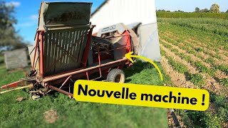 On arrache les pommes de terre avec une nouvelle machine [upl. by Badr]