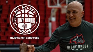 AllAccess Stony Brook Hoops  Head Coach Geno Ford on naming team captains preseason preparations [upl. by Ylevol980]