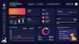 Create a Personal Financial Dashboard with Microsoft Excel Like a PRO [upl. by Eerdna]