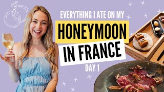 Everything I ate on my honeymoon in France Day 1 [upl. by Nivre]