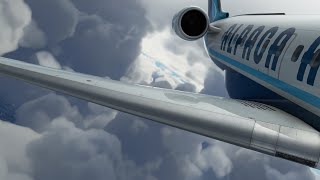 Real 737 Pilot flies the Aerosoft CRJ 700  Liverpool  Copenhagen  Microsoft Flight Simulator [upl. by Assenev]