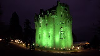 Crathes Castle in North East Scotland hosts Christmas at the Castle 2021 event with live performers [upl. by Alf]