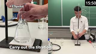 Determine the concentration of ethanoic acid in vinegar by titrating against standard NaOHaq [upl. by Yorgen343]