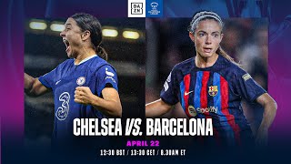 Chelsea vs Barcelona  UEFA Womens Champions League Semifinal 202223 First Leg Full Match [upl. by Hallette369]