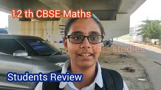 12th CBSE Mathsstudents Review [upl. by Nylesoj]