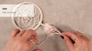 Tutorial Maak een prachtige macramé dromenvanger met rozenkwarts  iHobby [upl. by Anayeek73]